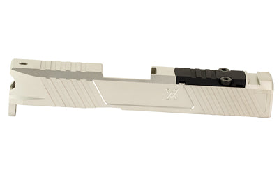 True Precision Glock 43/43X RMS Optic Cut Stripped Slide, Satin Stainless TP-G43DS-SS-RMS