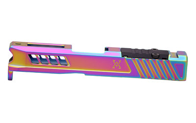 True Precision G43/43X Stripped Axiom Slide, Spectrum Rainbow, RMS Optic Cut TP-G43S-S-RMS