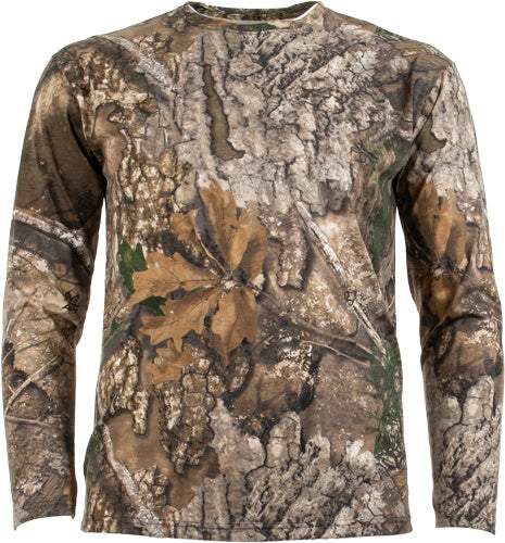 Habit Bear Cave Realtree APX Camo Long Sleeve Tee Shirt Large