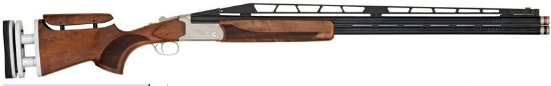 TriStar 35416 TT-15A Double Trap 12 Gauge 2rd 2.75" 32" Adjustable Rib Barrel Silver Rec Walnut Fixed with Adjustable Comb Stock Right Hand (Full Size) Includes 5 Extended MobilChoke