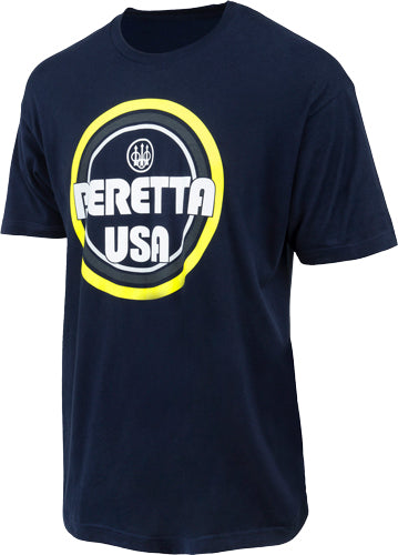 Beretta Retro BUSA Graphic T-Shirt Large in Navy Blue