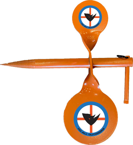 Do-All 2 Stacked Targets Steel Handgun Tree Spinner