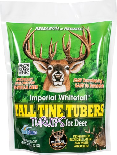 Whitetail Institute Tall Tine Tubers Half-Acre Fall Planting 3 lb Seed Bag