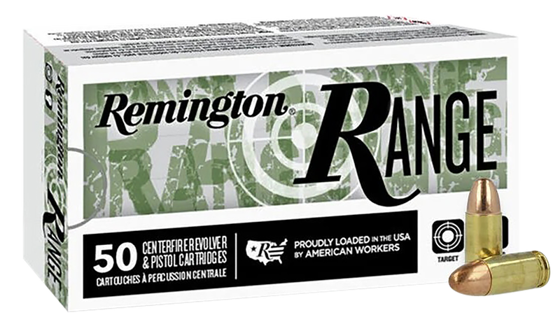 Remington Range Full Metal Jacket 115 Grain 9mm Luger/Parabellum 1145 fps