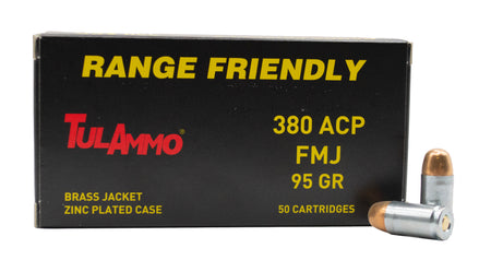 Tulammo Steel .380 ACP/Auto 95 grain Full Metal Jacket ammunition