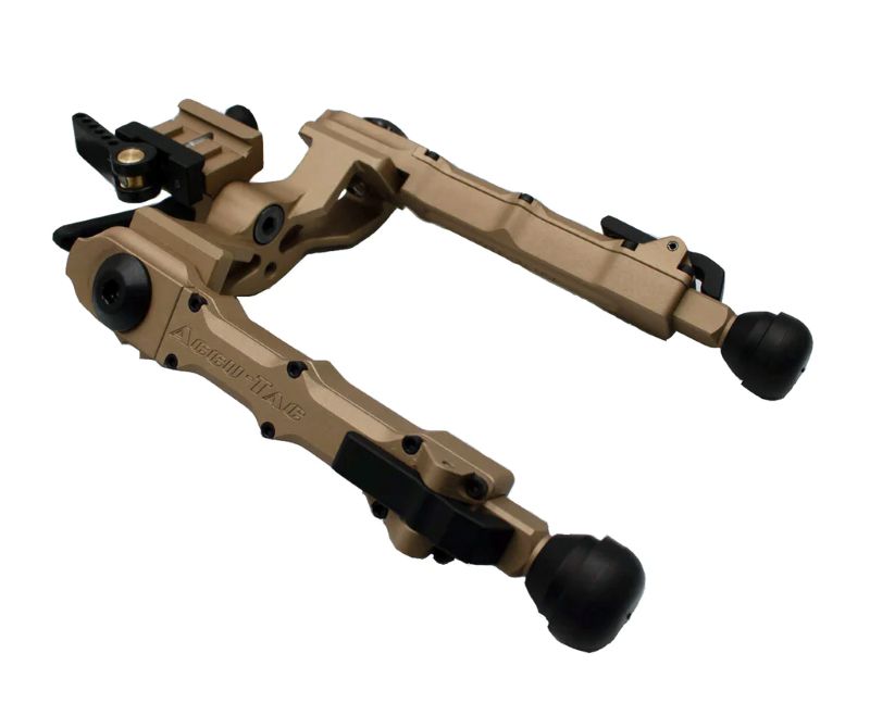 Accu-Tac Wide Body Picatinny Bipod for Rifles 7.5" Max Height in Tan