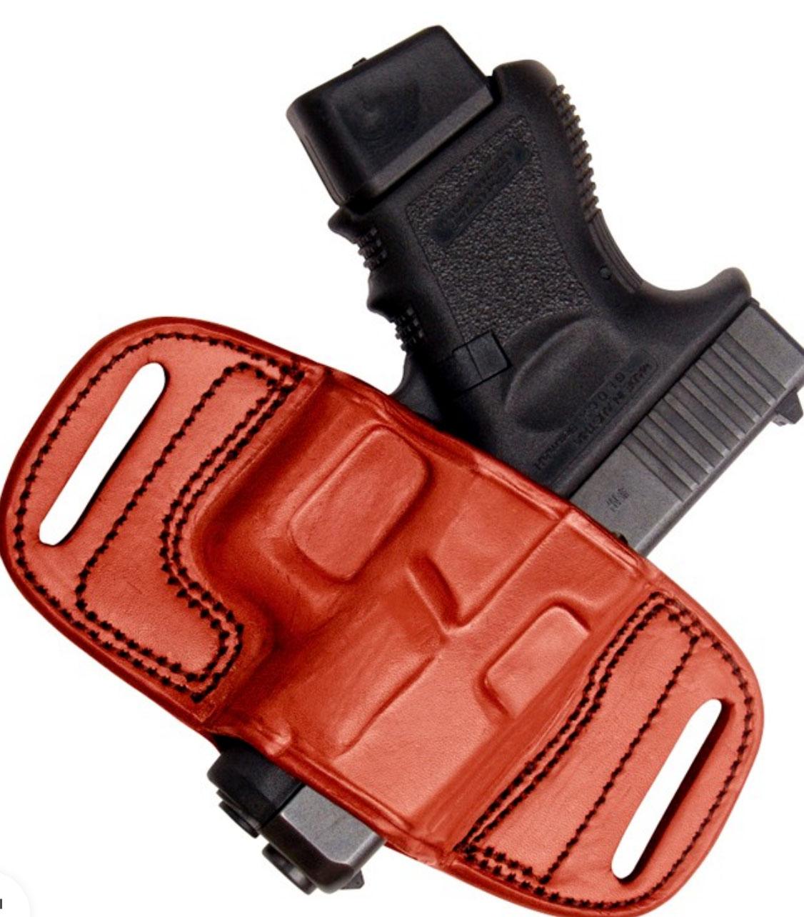 Tagua Anniversary Edition Right-Hand Belt Holster for M&P Shield Single Stack Brown