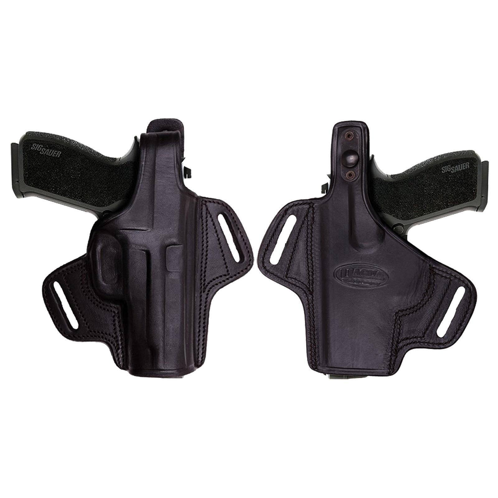 Tagua Gunleather Right Hand Thumb Break Holster for Glock 17/22/31/37 in Black