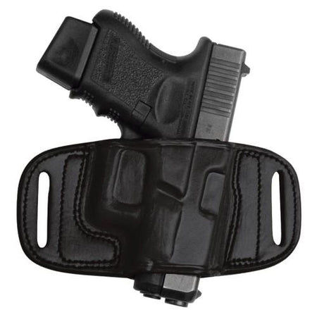 Tagua Quick Draw Leather Belt Holster 1911 Gov't/Commander/Officers No Rail Black RH