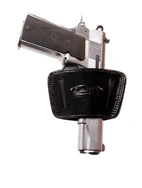 Tagua Gunleather Large IWB/OWB Ambidextrous Holster Black