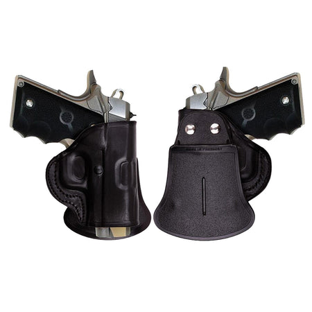 Tagua Leather Quick Draw Open Muzzle Paddle Holster for Glock 19/23/32 Black RH