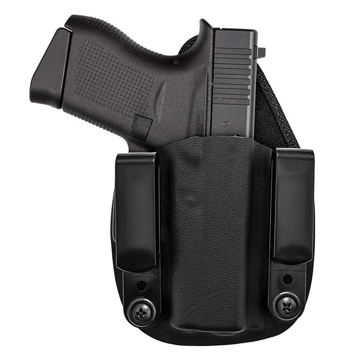 Kydex Hybrid Inside Waistband Holster Glock 43 Ambidextrous Black