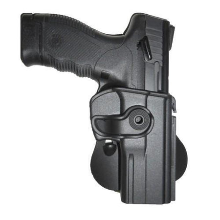Tagua Gunleather S&W Shield Rotating Paddle Holster Push Button Lock Black Right Hand