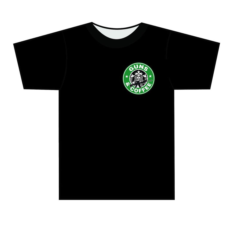 Tuff Products Guns & Coffee Short Sleeve T-Shirt Black XL