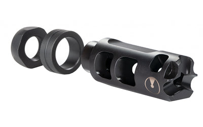 Ultradyne Pulse Compensator Brake, 223/556 AR, 1/2x28, .750" Outside Diameter, 416 Stainless, Black Nitride UD11160