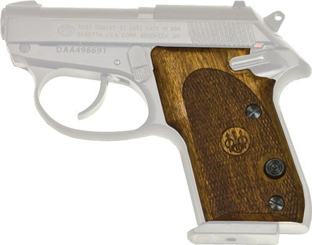 Beretta 3032 Tomcat Checkered Walnut Grips Wood