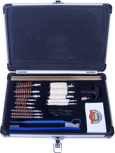 Gunmaster Universal .22 Select Cleaning Kit, 30 Pcs - Aluminum Case