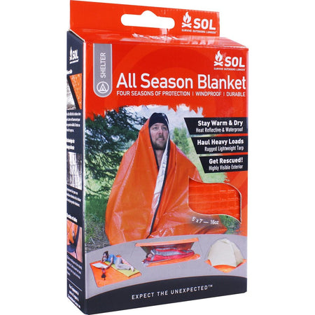 SOL All Season Waterproof Thermal Survival Blanket by Ready Brands