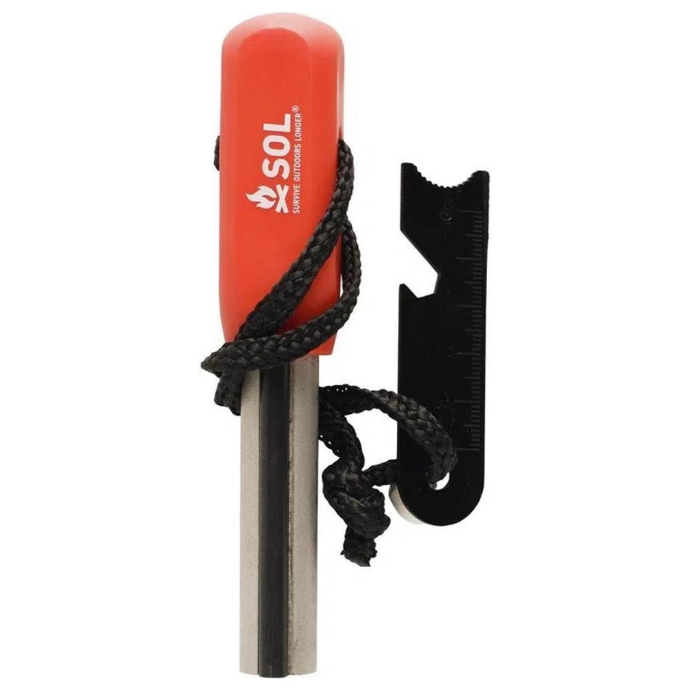 Survive Outdoors Longer Magnesium Fire Starter Striker with Tinder Cord