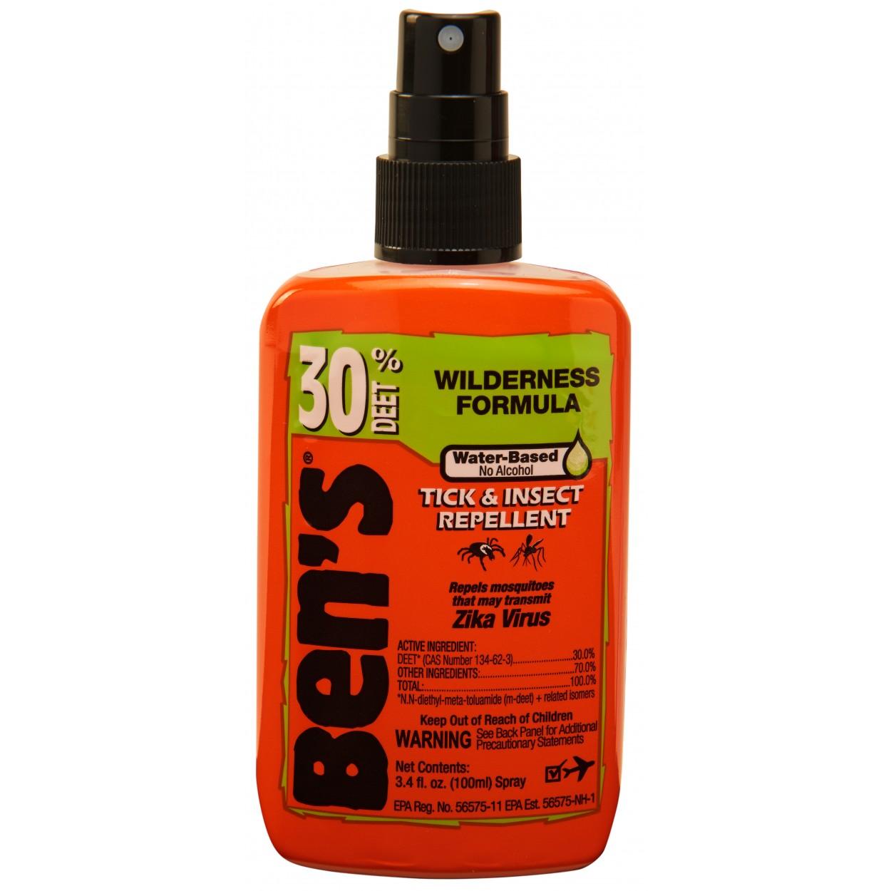 Ben's 30% DEET Insect Repellent Pump 3.4 oz Travel Size Carded