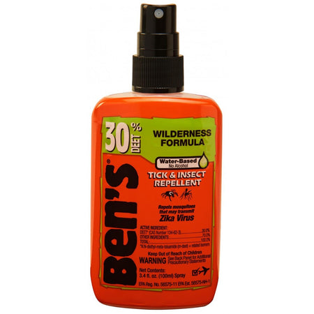 Ben's 30% DEET Insect Repellent Pump 3.4 oz Travel Size Carded