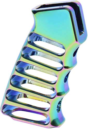 Guntec AR Rainbow PVD Coated Ultralight Skeletonized Pistol Grip
