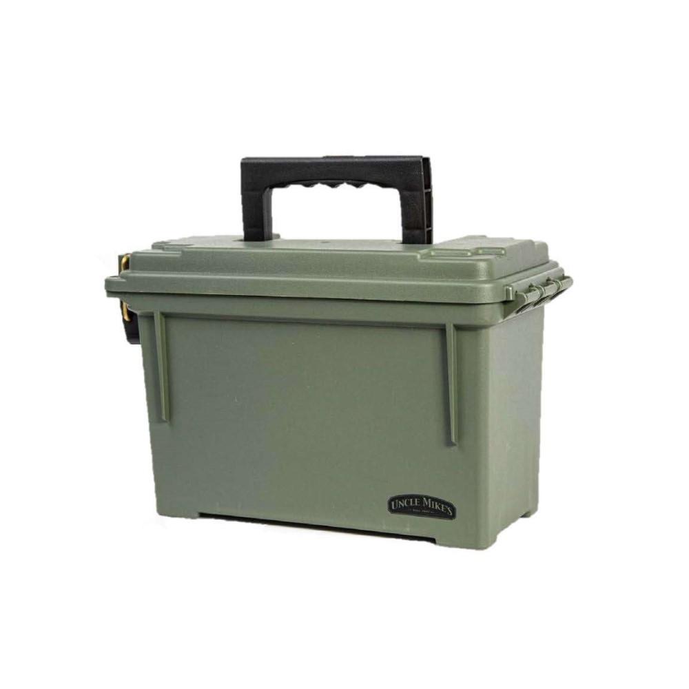 Uncle Mike's Lightweight Lockable Plastic Ammo Can .30 Cal Green