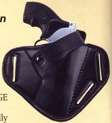 Uncle Mike's Sidekick Super Belt Slide Black Holster for Small Frame 2" 5-Shot Revolvers