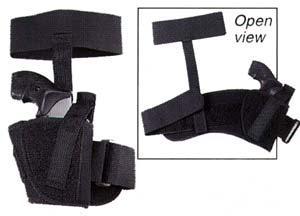 Uncle Mike's Sidekick Ankle Holster Fits 2" Barrel 5-Shot Small Frame Revolvers RH