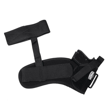 Uncle Mike's Sidekick Concealment Ankle Holster Right Hand .32-.380 Cal Medium Autos Black