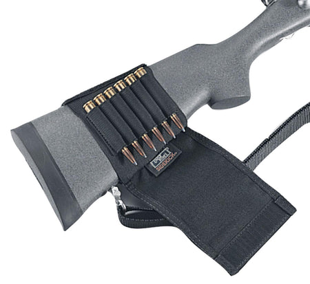 Uncle Mike's Black Rifle Buttstock Cartridge Carrier