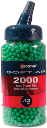 Crosman 2000-Count 6mm Plastic Softair BBs in Jar with Spout