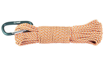 UST Para 325 Nylon Utility Cord with Carabiner, 50 Ft, Orange 1149168