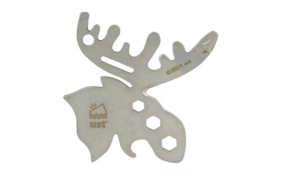 UST Moose Tool Silver Stainless Multi-Function Outdoor Tool, Carabiner Included 1156818