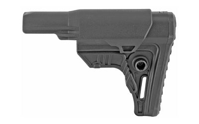 UTG PRO AR-15 S4 Mil-Spec 4-Position Compact Buttstock with Slanted Cheek Rest and Butt Pad, Black