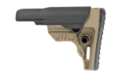 UTG PRO AR-15 S4 Mil-Spec 4-Position Compact Buttstock with Slanted Cheek Rest and Butt Pad, Flat Dark Earth