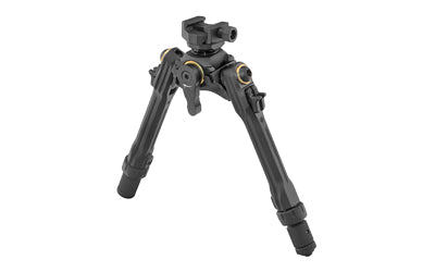 UTG PRO TBNR Aluminum Bipod with Picatinny Attachment, 7 to 9 Inch Height, Forward/Rearward Tilt, Black