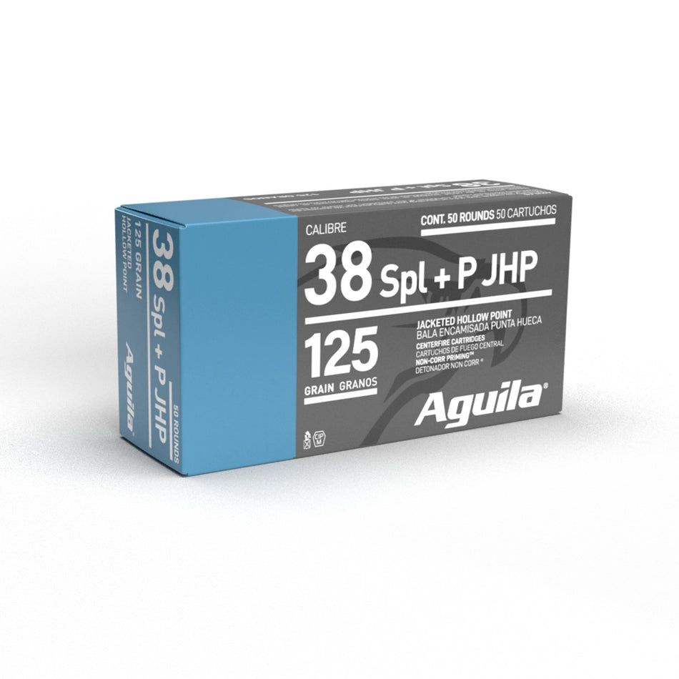 Aguila 38 Special +P 125gr Jacketed Hollow Points(JHP)