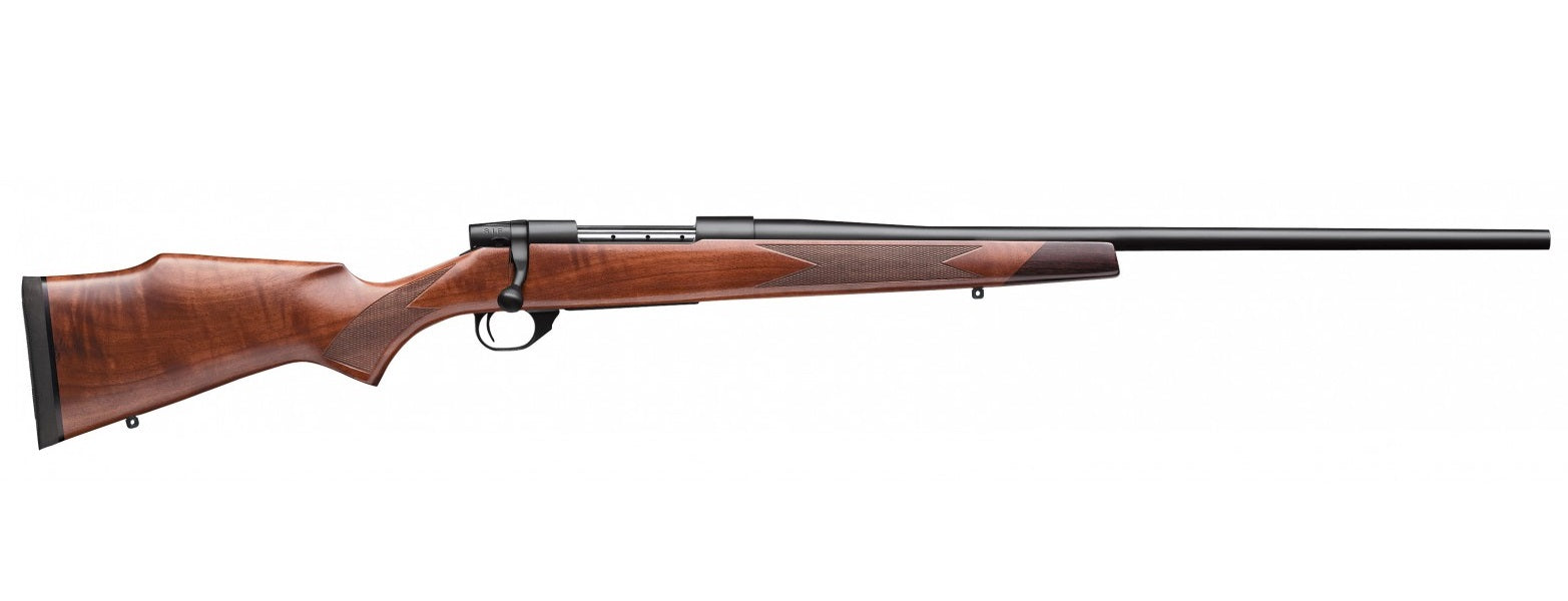 Weatherby VDT350NR00 Vanguard Sporter Full Size 350 Legend 4+1 20" Bead Blasted Blued #2 Contour Barrel, Matte Blued Drilled & Tapped Steel Receiver, Grade A Turkish Walnut Monte Carlo Stock
