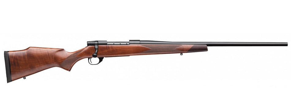 Weatherby VDT222RR4T Vanguard Sporter Full Size 22-250 Rem 5+1 24" Bead Blasted Blued #2 Threaded Barrel, Matte Blued Drilled & Tapped Steel Receiver, Grade A Turkish Walnut Monte Carlo Stock