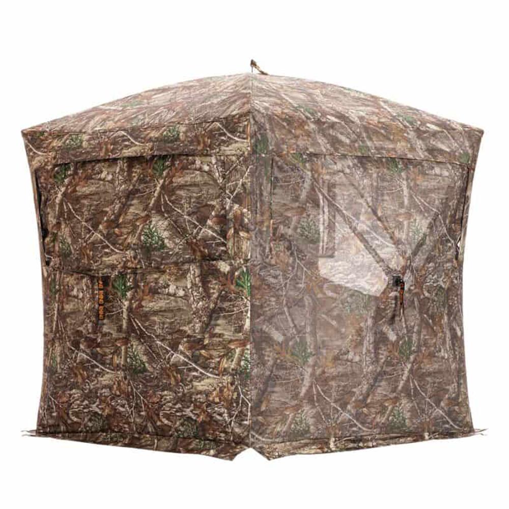 Rhino 180 PRO FD Hunting Ground Blind Full Door See-Through Mesh Realtree Edge