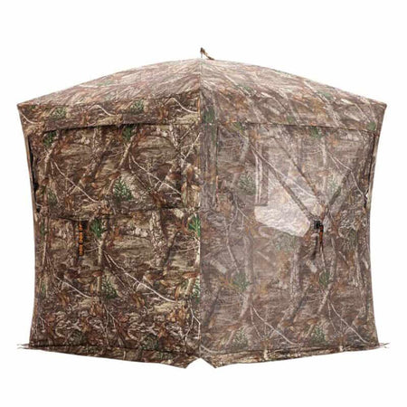 Rhino 180 PRO FD Hunting Ground Blind Full Door See-Through Mesh Realtree Edge