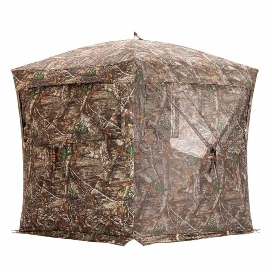 Rhino 180 PRO FD Hunting Ground Blind Full Door See-Through Mesh Realtree Edge