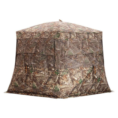 Rhino Low Hub Blind Mossy Oak Country Camo - 300D Fabric, Backpack Carry Case Included