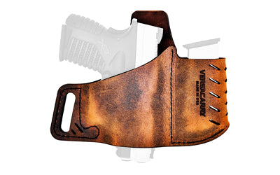 Versacarry Commander 62101 Right Hand Belt Holster Water Buffalo Leather with Spare Magazine Pouch Brown