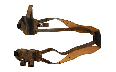Versacarry SH22 1911 Pistol Shoulder Holster Deluxe, Right Hand, Distressed Brown, Leather and Kydex Construction