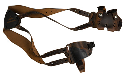 Versacarry Deluxe Shoulder Holster Fits CZ RAMI Glock 42/43/48 Taurus GX4 Leather Kydex Brown RH