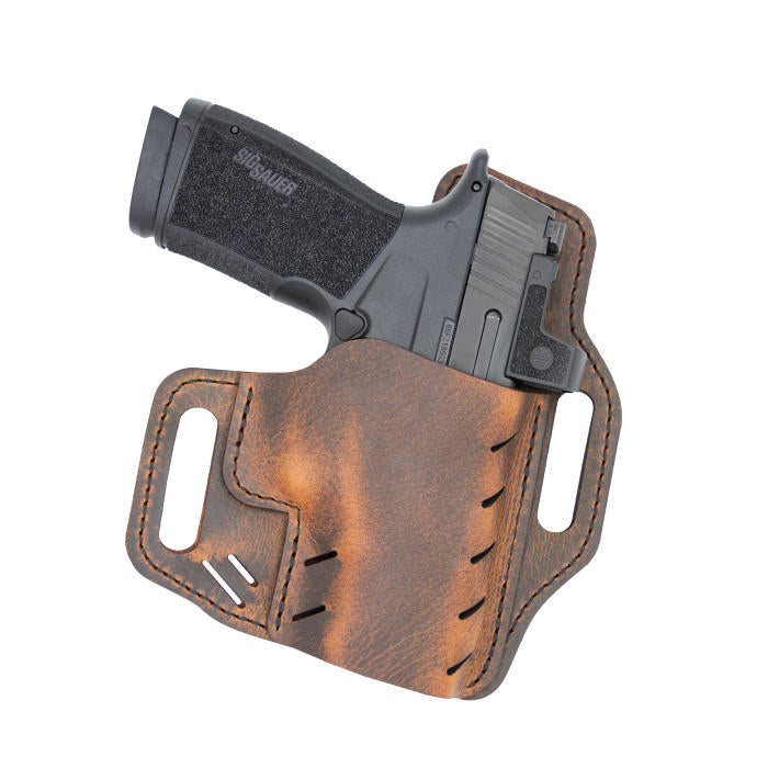 Versacarry Guardian Brown Leather Outside the Waistband Holster Size 3 RH