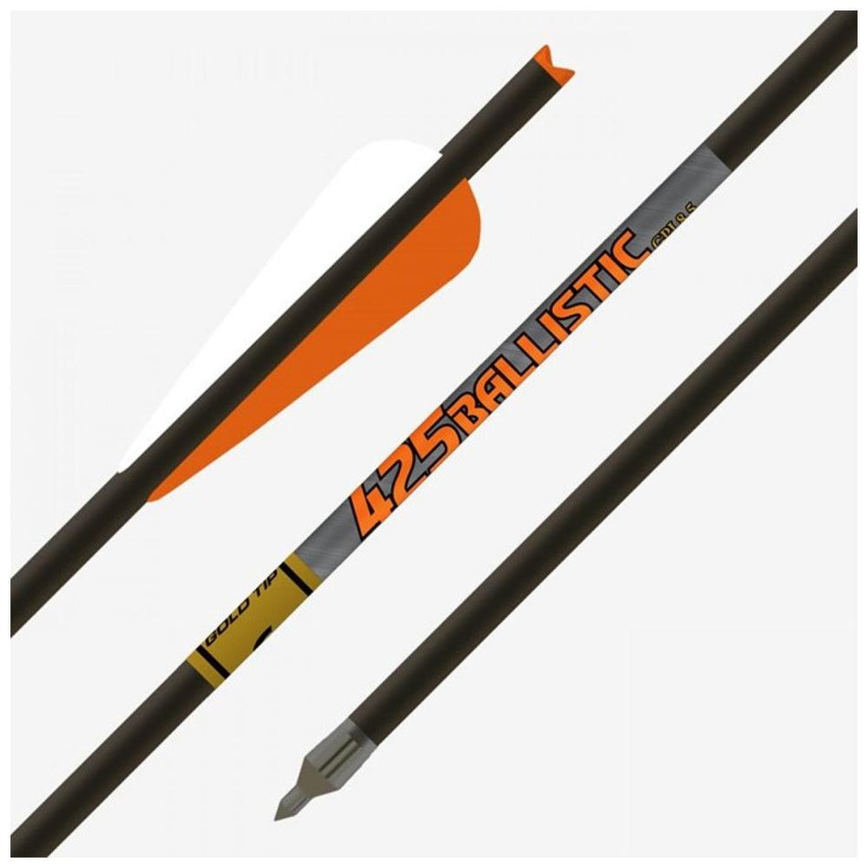Gold Tip Ballistic Series 22 Inch Crossbow Bolts 4 Inch Duravanes - 6 Pack