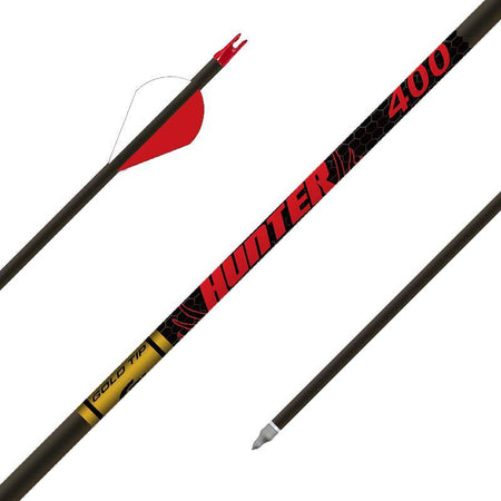 Gold Tip Hunter 400 Spine Carbon Arrows with Rapt-X Vanes 6-Pack